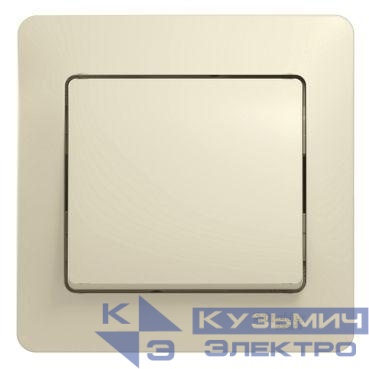 Выключатель 1-кл. СП Glossa 10А IP20 (сх. 1) 10AX в сборе беж. SE GSL000212