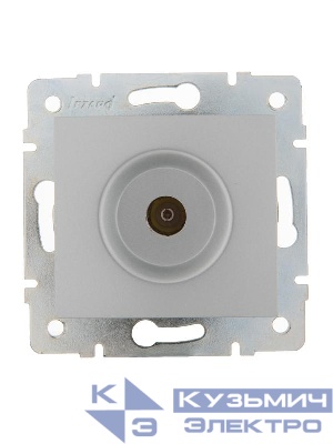 Розетка телевизионная проходная TV СП Karina механизм матов. серебр. LEZARD 707-4388-129