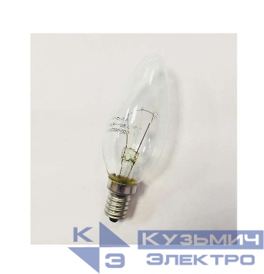 Лампа накаливания ДС 230-60Вт E14 (100) КЭЛЗ 8109002