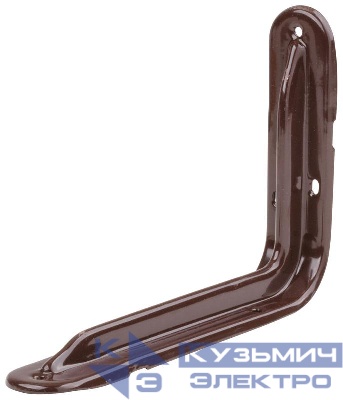 Уголок-кронштейн усиленный 140х200мм (1.0мм) корич. FIT 65963
