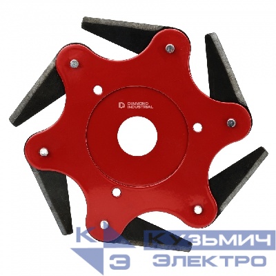 Diamond Industrial Диск для триммеров 245 х 25,4 мм, 6 выкидных ножей, металл Diamond Industrial