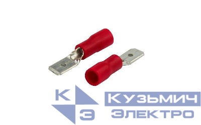 Клемма плоская изол. (штекер) (VM 1.25-187(8)) REXANT 08-0312