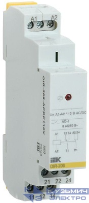 Реле промежуточное OIR 2 конт. (8А) 110В AC/DC IEK OIR-208-ACDC110V
