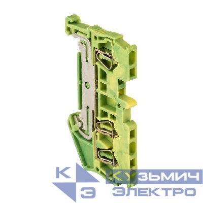 Колодка клеммная ST-1.5 3 вывода земля пружинная EKF plc-jxb-st-1.5-3-pen
