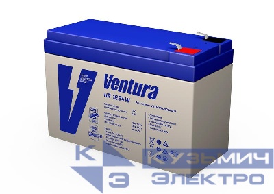 Аккумулятор 12В 9А.ч HR 1234W Ventura
