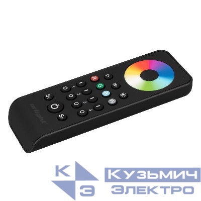 Пульт SMART-R43-RGBW Black (4 зоны 2.4G) (IP20 пластик) Arlight 031939