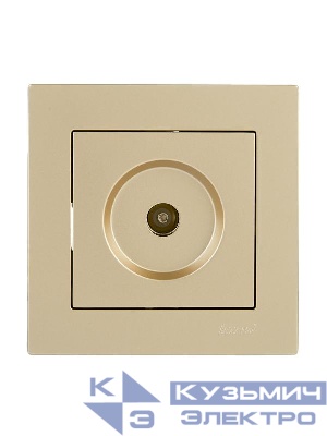 Розетка ТВ оконечная VESNA зол. LEZARD 742-3688-130