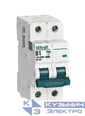 Выключатель автоматический модульный 2п D 1А 10кА ВА-105 DEKraft 13208DEK