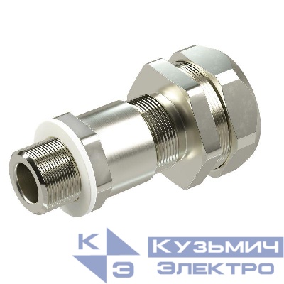 Ввод кабельный универс. серии КАЕРМ для бронир. и небронир. кабеля М32х1.5 d17.8-24мм Dn26 никелированная латунь IP66/IP68 DKC KAEPM4MHK-26