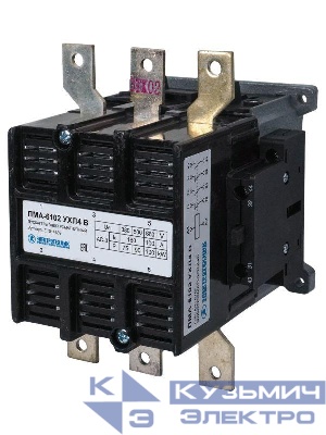 Пускатель электромагнитный ПМА-6102 УХЛ4 В 160А 110В 2НО+2НЗ IP00 нереверсивный без реле Электротехник ET014639