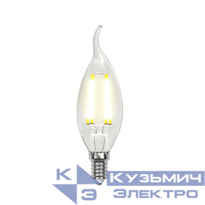 Лампа светодиодная LED-CW35-6Вт/NW/E14/CL GLA01TR прозр. Uniel UL-00002229