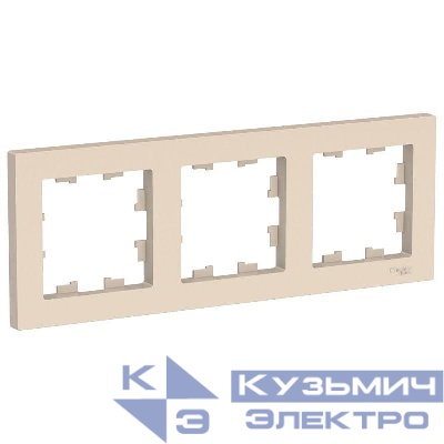Рамка 3-м AtlasDesign универс. беж. SE ATN000203