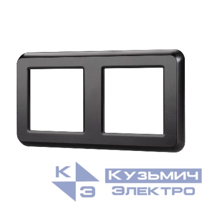 Рамка пластиковая FRM-VERSA-PL-2-BK Arlight 043778