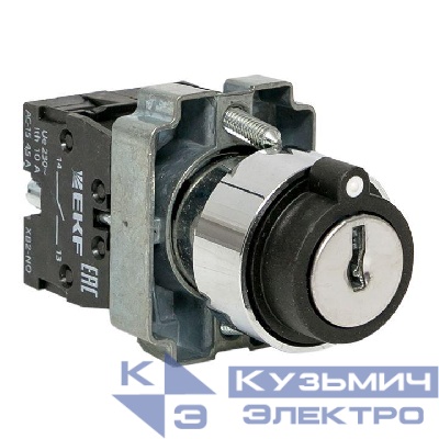 Переключатель BG33 3P 2NO с замком (не возврат.) EKF xb2-bg33