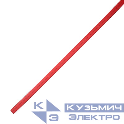 Трубка термоусадочная двустенная клеевая 18/6 (3:1) красн. 1м Rexant 26-1804