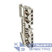 Колодка клеммная ST-4 40А 4 вывода пружинная сер. EKF plc-jxb-st-4-4