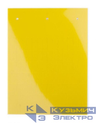 Табличка полужесткая клейкое основание ПВХ-0.5 желт. (уп.600шт) DKC TAS207AY