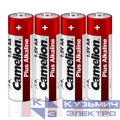 Элемент питания алкалиновый AA/LR6 1.5В Plus Alkaline LR6-SP4 (уп.4шт) Camelion 12554