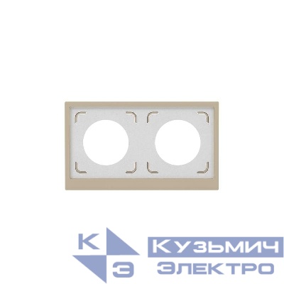 Рамка 2-м KANT IP44 ванильн. марципан DKC 7015944