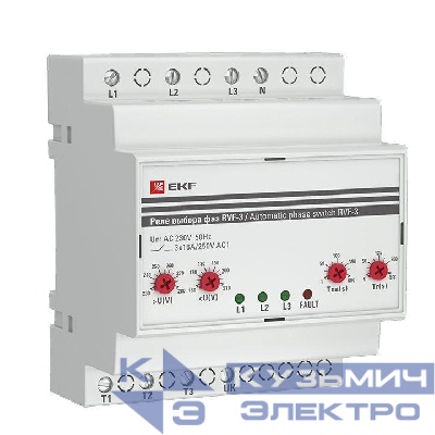 Реле выбора фаз РВФ-3 PROxima EKF RVF-3