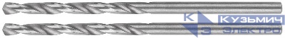 Сверло по металлу HSS шлифованные в блистере угол заточки 135град. 2.5х57мм (уп.2шт) MOS 35624М