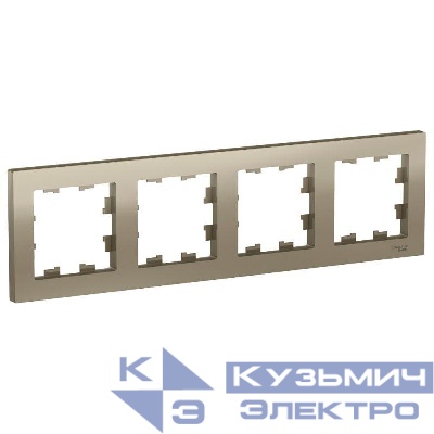 Рамка 4-м AtlasDesign универс. шампань SE ATN000504