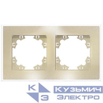 Рамка 2-м Афина стеклянная зол. UNIVersal 2291