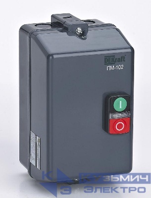 Пускатель электромагнитный 12А AC220/230В 50/60Гц в пластик. оболочке DEKraft 23618DEK