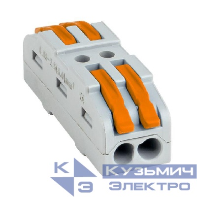 Клемма строительно-монтажная СМК проходная 222-422 2п 0.08-4кв.мм (уп.25шт) PROxima EKF plc-smk-422