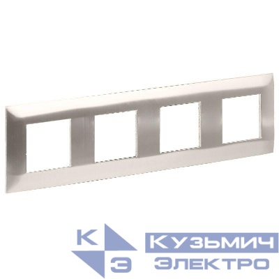 Рамка 4-м SKANDY SK-F34N металл никель IEK SK-M42-M-K50
