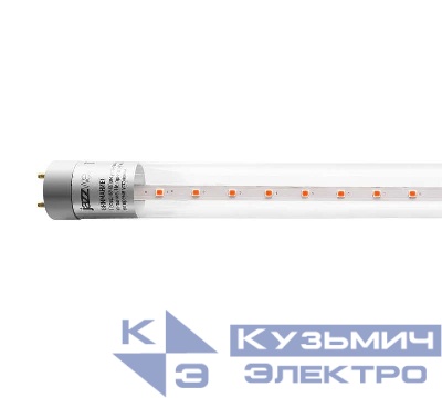 Лампа светодиодная PLED T8-600 PPG Agro 8Вт T8 линейная G13 CL для растений красн./син. спектр Jazzway 5025899