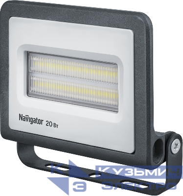 Прожектор светодиодный 14 202 NFL-01-20-4K-LED 20Вт 4000К IP65 1700лм черн. Navigator 14202