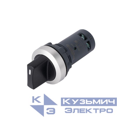 Переключатель SB7 моноблочный 22мм 3поз. с фиксацией металл 2НО IP65 SE SB7ED33