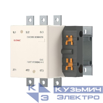 Контактор магнитный DSC225-3C00A230 225А 110кВт (AC3) 220В AC YON DSC225-3C00A230