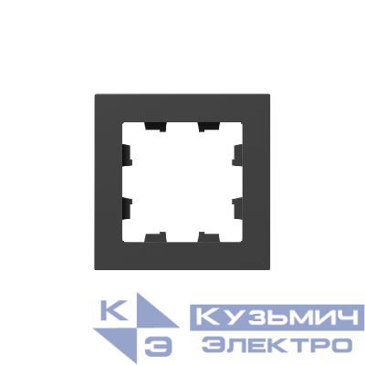 Рамка 1-м Эпика пластик черн. EKF UP1-FPB-01